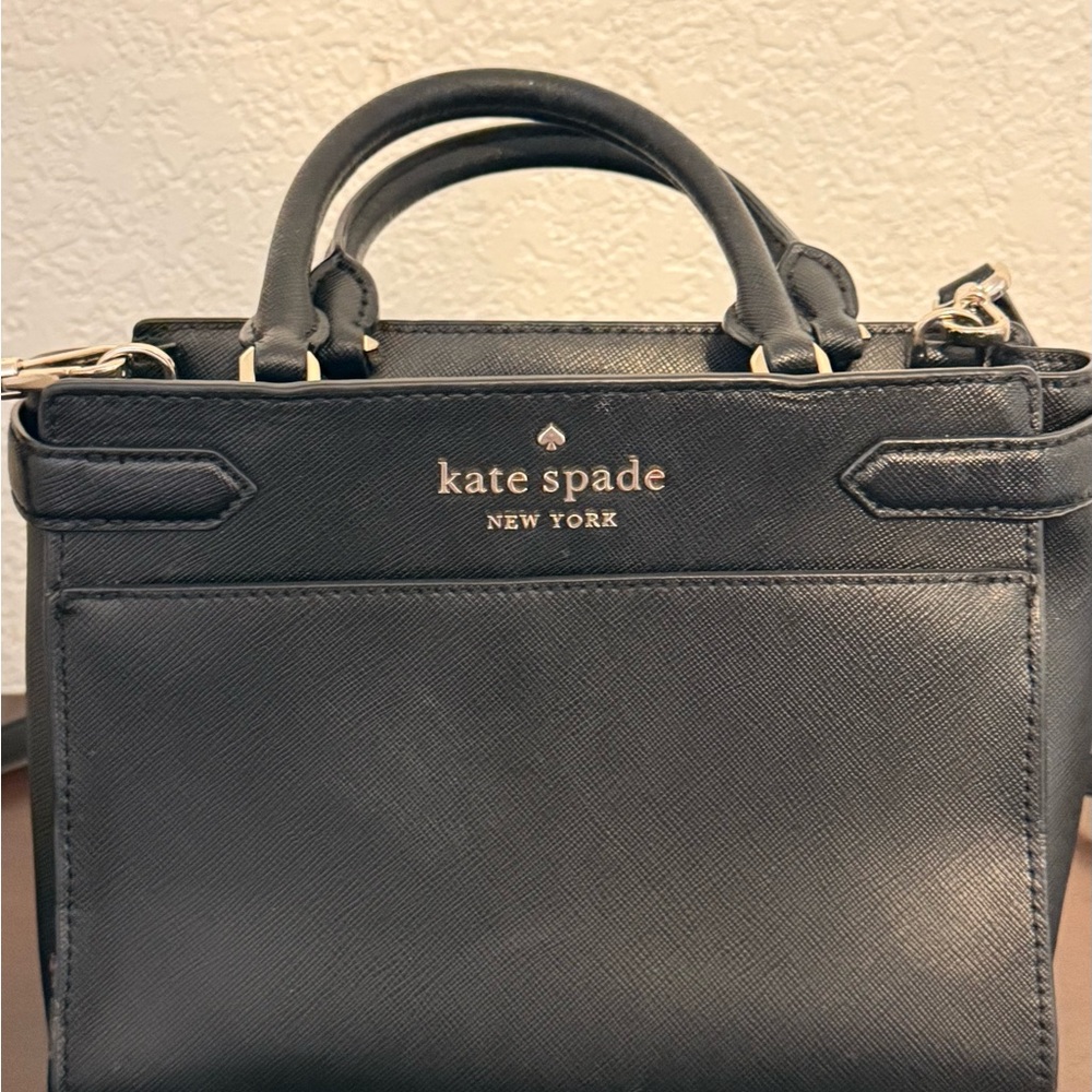 Kate Spade Black Satchel with Structured Design